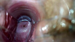 Close up of an orgasm inside the vagina