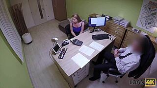 Czech student gets loan and fucked by agent in interview