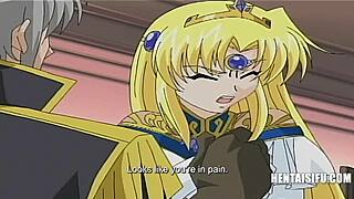 Titty fuck and cumshot in this uncensored hentai video