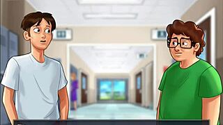 Steamy anime game with big-boobed teens and monster cocks