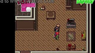 Hentai game with zombies and big tits babes