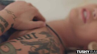 Alex, the blonde bitch, enjoys anal sex and masturbates