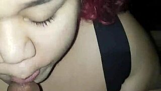 A chubby girl gives a good blowjob and gets a facial