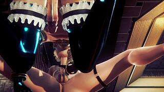 Gay 3D game with Yaoi femboy action and more