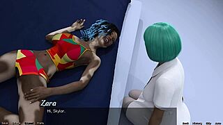 3D cartoon with hot black women in space-themed game