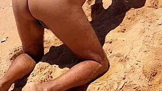 Lady Silva shows off her gay ass outdoors