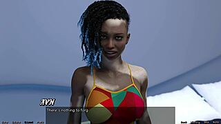 3D cartoon with hot black women in space-themed game