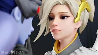Animated Overwatch compilation with hot hentai scenes