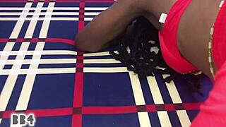 Young African girl sucks and fucks a big black cock