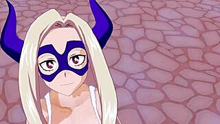 MILF in apron in 3D animated hentai game trial