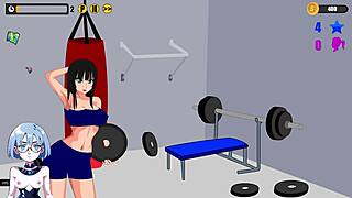 Japanese-style animated game with beautiful women