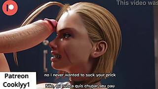 Futanari Cammy and Chun Li in hot gym scene
