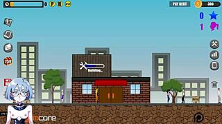 Japanese-style animated game with beautiful women