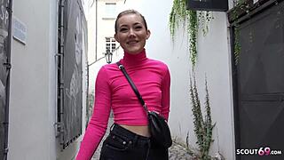 Young Czech teen gets rough street pickup and fucked