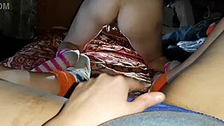 I have a skinny brunette girlfriend and we both pleasure ourselves together