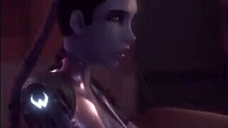 Overwatch: Cartoon-style video compilation with Mercy and Sombra