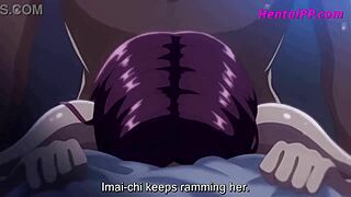 A lucky day for a virgin boy with a sexually aroused woman in hentai