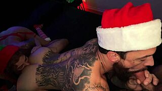 Big tits and anal sex in a threesome with bisexuals
