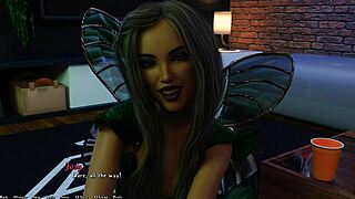 Horny fairies get it on in a 3some