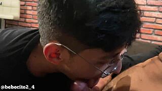 Muscular guys Ryan and Mike suck each other off