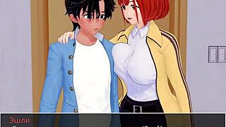 High school tutor in action in this animated porn video