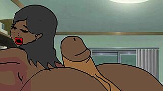 Having sex with a hot curvaceous black woman who is an usher at a party