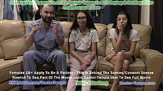 Gyno exam with Latina nurse and speculum fetish content