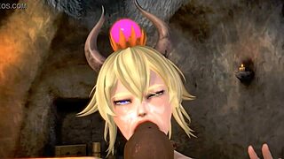 Beautiful Princess Bowser 3D hentai experience in Japanese fantasy