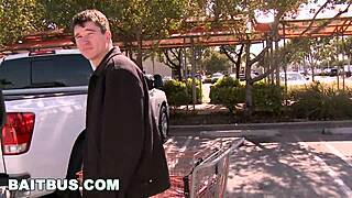 Redhead Puerto Rican gets his nipples pierced in public
