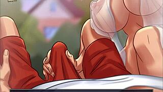 Cartoon porn with big tits and hard cock called Summertime saga 43