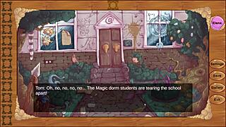Weird goddess of sex saves the world in Magic Dorm