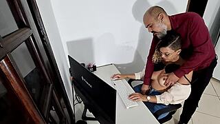 A new employee is subjected to some rather unprofessional treatment on his first day at work