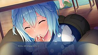 The second part of Secret stay home: sucking me off under the table