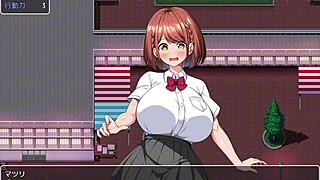 Japanese schoolgirls go wild at the cultural festival in this animated hentai