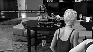 Anal sex and big boob action in a fashion business game