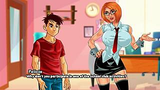 3D cartoon of a MILF getting cum in her pussy