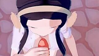 3D animated hentai with teacher and big boobs
