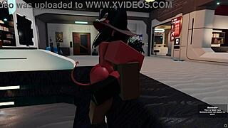 A sexy and seductive succubus tries to get her next victim