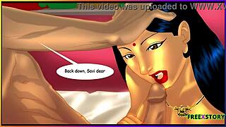 3D cartoon of Savita Bhabhi's naughty encounter with Raj