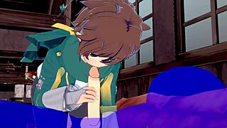 Gay hentai featuring Konosuba characters in rough anal sex