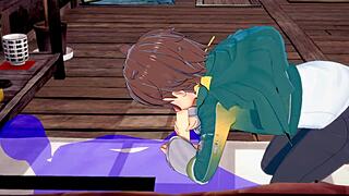 Gay hentai featuring Konosuba characters in rough anal sex