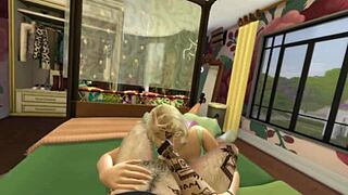 Alternative couple’s sexual experience in cowgirl position with a happy ending