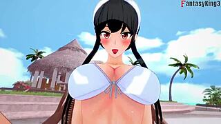 Yor Forger's bikini pool sex free POV spy x family