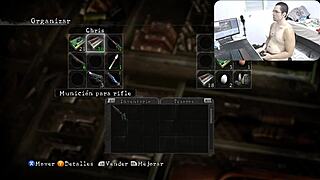 Bisexual gameplay in Resident Evil 5: Nude Edition with a cock cam