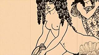 This is a collection of erotic drawings from the past