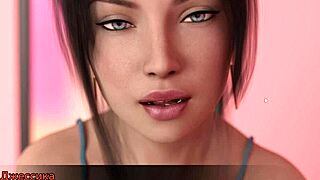 3D animated porn with a blonde beauty getting a deepthroat and a 3some