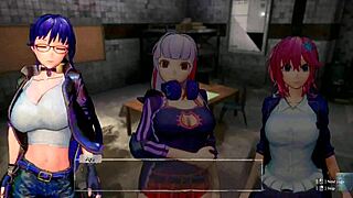 Anime game with hot and steamy creampie scenes