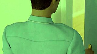 Fingering and deep throat action in Echoes of Lust anime