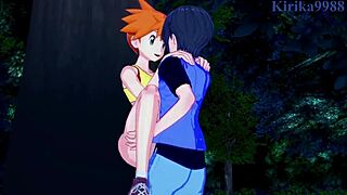 Misty Kasumi and May Haruka in hot Pok Mon Hentai action