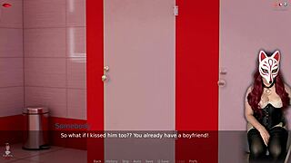 Ms. Denver's wild night at the club in animated porn game